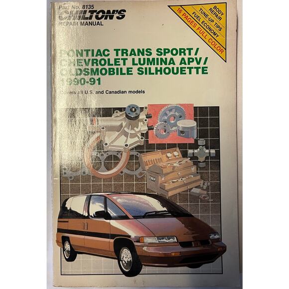 Chilton's Lumina/Grand Prix Cutlass Supreme Regal 1988-92 - Picture 1 of 3